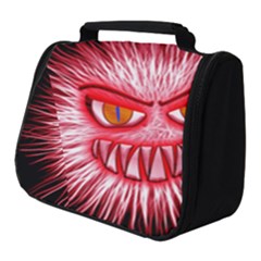 Monster Red Eyes Aggressive Fangs Full Print Travel Pouch (small) by HermanTelo