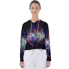Particles Music Clef Wave Women s Slouchy Sweat by HermanTelo