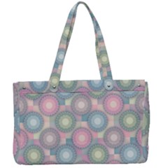 Seamless Pattern Pastels Background Canvas Work Bag by HermanTelo