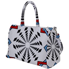 Star Illusion Mandala Duffel Travel Bag by HermanTelo