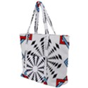 Star Illusion Mandala Zip Up Canvas Bag View1