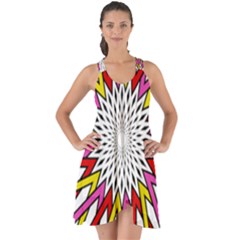Sun Abstract Mandala Show Some Back Chiffon Dress by HermanTelo