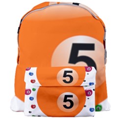 Billiard Ball Ball Game Pink Orange Giant Full Print Backpack by HermanTelo