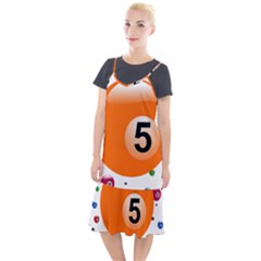 Billiard Ball Ball Game Pink Orange Camis Fishtail Dress by HermanTelo