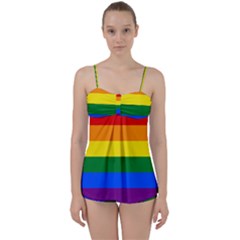 Lgbt Rainbow Pride Flag Babydoll Tankini Set by lgbtnation