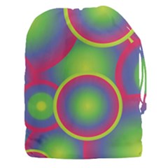 Background Colourful Circles Drawstring Pouch (xxxl) by HermanTelo
