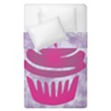 Cupcake Food Purple Dessert Baked Duvet Cover Double Side (Single Size) View1