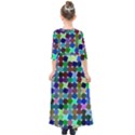 Geometric Background Colorful Kids  Quarter Sleeve Maxi Dress View2