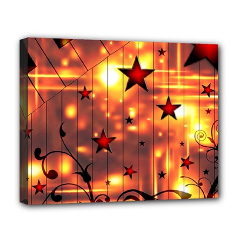 Star Radio Light Effects Magic Deluxe Canvas 20  X 16  (stretched) by HermanTelo