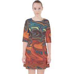 Abstract Art Pattern Pocket Dress by HermanTelo