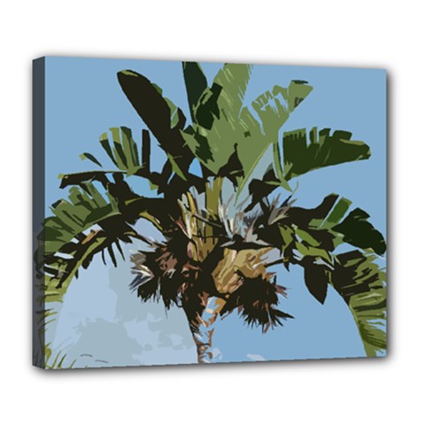 Palm Tree Deluxe Canvas 24  X 20  (stretched) by snowwhitegirl