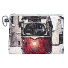 Winter Trolley Canvas Cosmetic Bag (xl) by snowwhitegirl