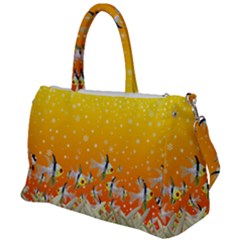 Fish Snow Coral Fairy Tale Duffel Travel Bag by HermanTelo