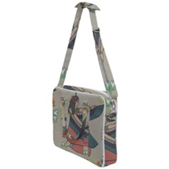 Egyptian Woman Wings Design Cross Body Office Bag by Sapixe