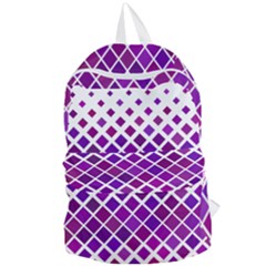 Pattern Square Purple Horizontal Foldable Lightweight Backpack by HermanTelo