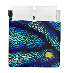 Sea Coral Stained Glass Duvet Cover Double Side (full/ Double Size) by HermanTelo
