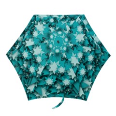 Stars Christmas Ice 3d Mini Folding Umbrellas by HermanTelo