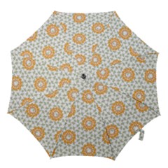 Stamping Pattern Yellow Hook Handle Umbrellas (small) by HermanTelo