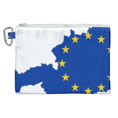 European Union Flag Map Of Austria Canvas Cosmetic Bag (xl) by abbeyz71