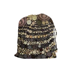 Vintage Style Drawstring Pouch (large) by HermanTelo