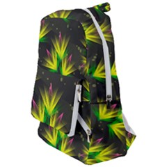 Floral Abstract Lines Travelers  Backpack by Bajindul