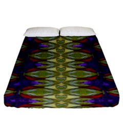 Divine Flowers Striving To Reach Universe Fitted Sheet (king Size) by pepitasart