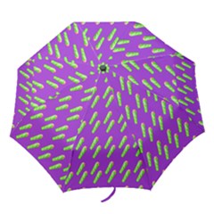 Ice Freeze Purple Pattern Folding Umbrellas by snowwhitegirl