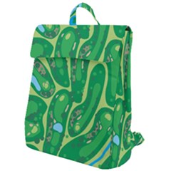 Golf Course Par Golf Course Green Copy Flap Top Backpack by Nexatart
