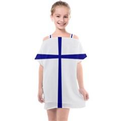 Byzantine Cross Kids  One Piece Chiffon Dress by abbeyz71