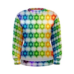 Background Colorful Geometric Women s Sweatshirt by Pakrebo