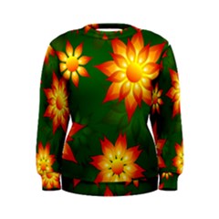 Flower Pattern Floral Non Seamless Women s Sweatshirt by Pakrebo