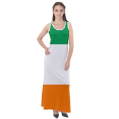 Flag Of Ireland Irish Flag Sleeveless Velour Maxi Dress by FlagGallery