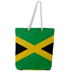 Jamaica Flag Full Print Rope Handle Tote (large) by FlagGallery