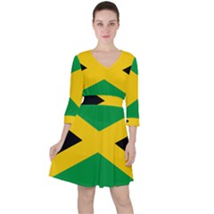 Jamaica Flag Ruffle Dress by FlagGallery