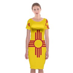 New Mexico Flag Classic Short Sleeve Midi Dress by FlagGallery