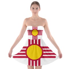 New Mexico Flag Strapless Bra Top Dress by FlagGallery