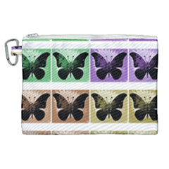 Seamless Wallpaper Butterfly Canvas Cosmetic Bag (xl) by Pakrebo