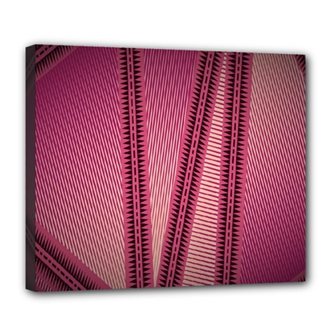Background Pink Pattern Deluxe Canvas 24  X 20  (stretched) by Pakrebo