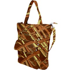 Gold Background Shoulder Tote Bag by Alisyart
