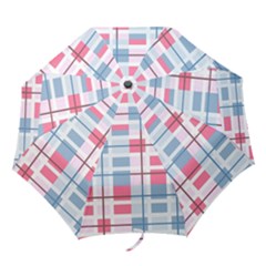 Fabric Textile Plaid Folding Umbrellas by HermanTelo