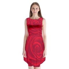Roses Red Love Sleeveless Chiffon Dress   by HermanTelo