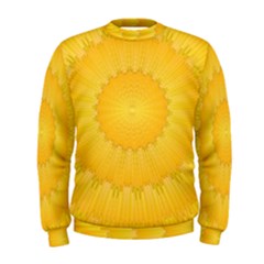 Wave Lines Yellow Men s Sweatshirt by HermanTelo