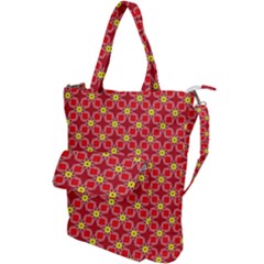 Red Yellow Pattern Design Shoulder Tote Bag by Alisyart