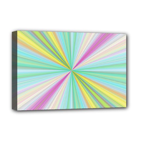 Background Burst Abstract Color Deluxe Canvas 18  X 12  (stretched) by HermanTelo