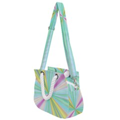 Background Burst Abstract Color Rope Handles Shoulder Strap Bag by HermanTelo