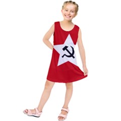 Flag Of Chinese Workers  And Peasants  Red Army, 1928-1937 Kids  Tunic Dress by abbeyz71