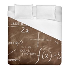 Mathematics Brown Duvet Cover (full/ Double Size) by snowwhitegirl