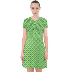 Pattern Green Adorable In Chiffon Dress by Mariart
