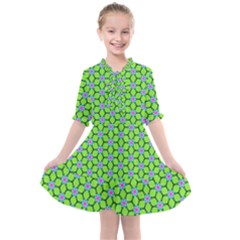Pattern Green Kids  All Frills Chiffon Dress by Mariart