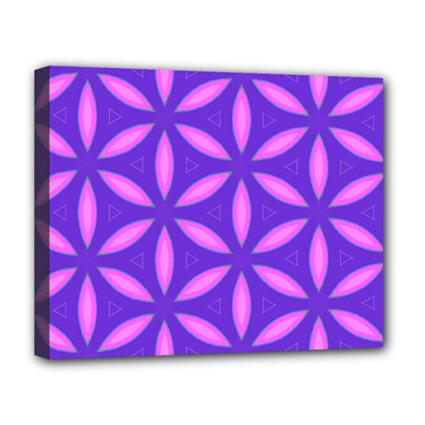 Purple Deluxe Canvas 20  X 16  (stretched) by HermanTelo